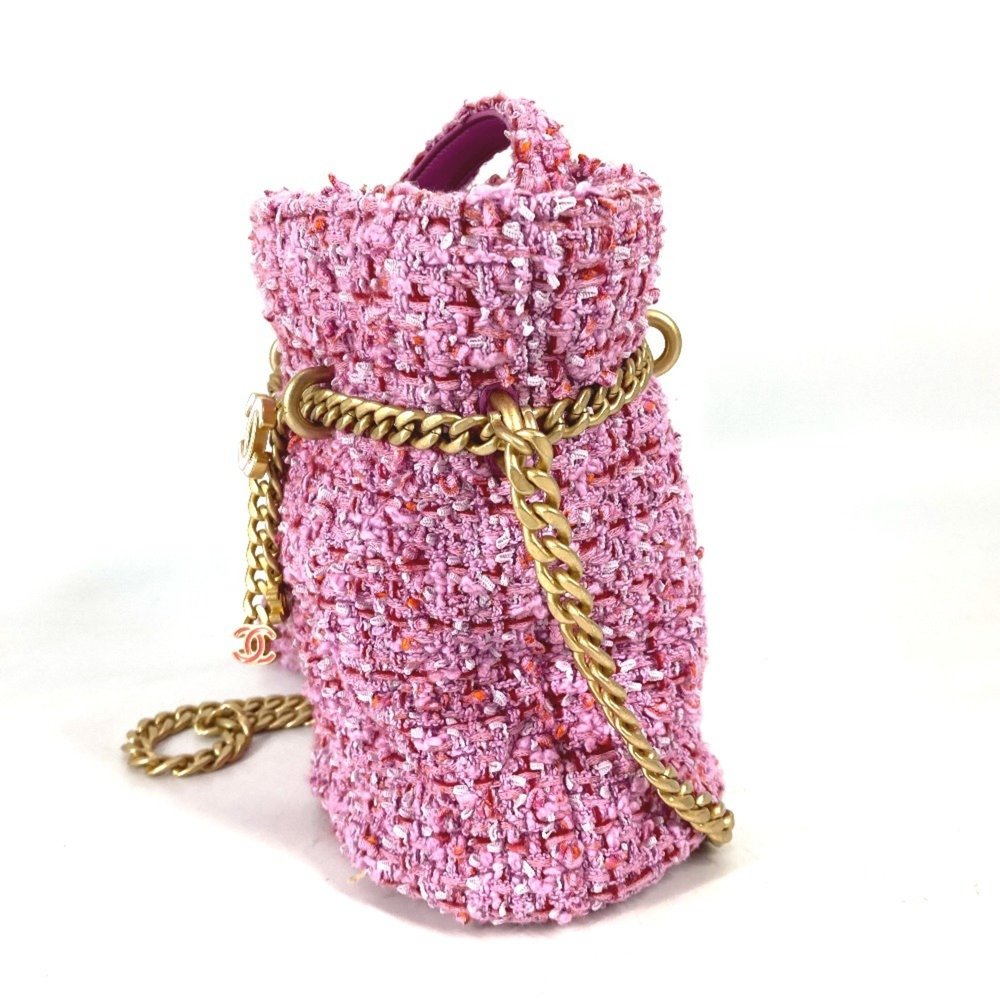 CHANEL 2022SS CC Coco Mark Chain Bucket-Shaped Pochette, 2-Way Handbag/Shoulder - Picture 4 of 10